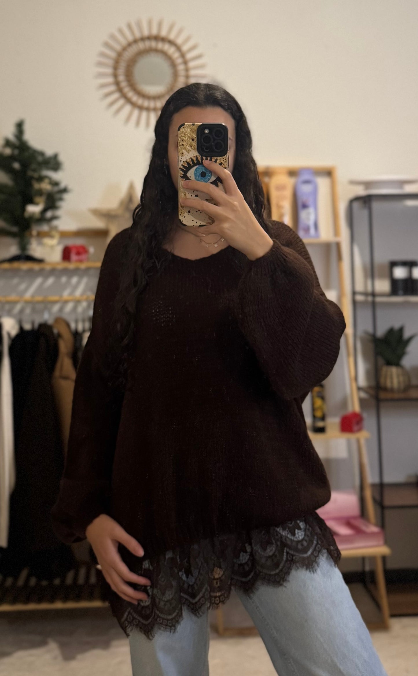 Pull dentelle 