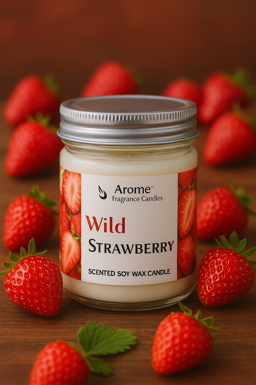 Bougie fraise des bois