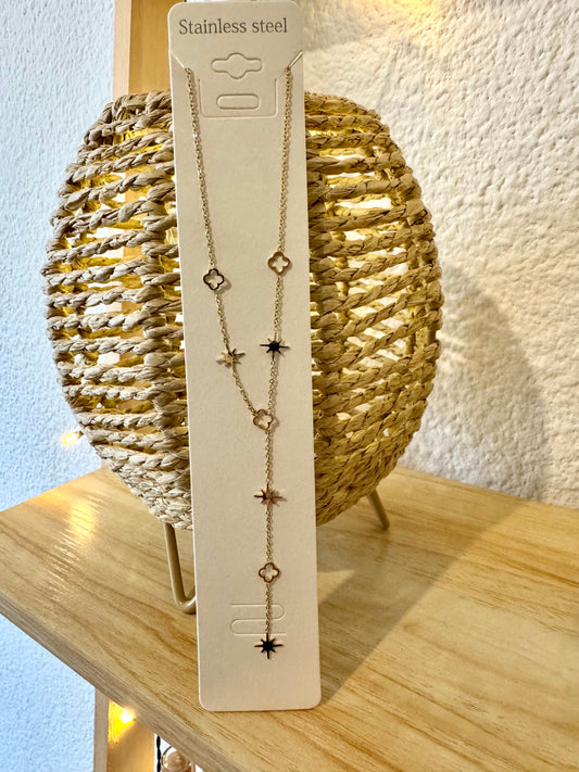 Collier étoile or