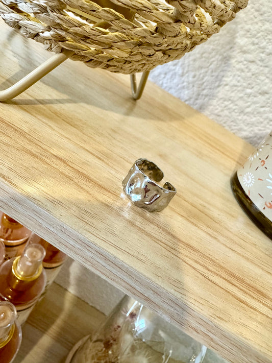 Bague martelée argent