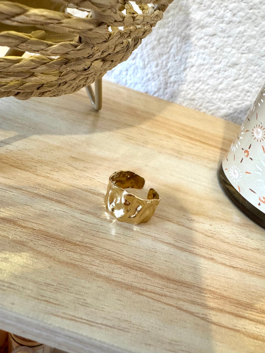 Bague martelé or