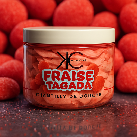 Chantilly de douche fraise tagada